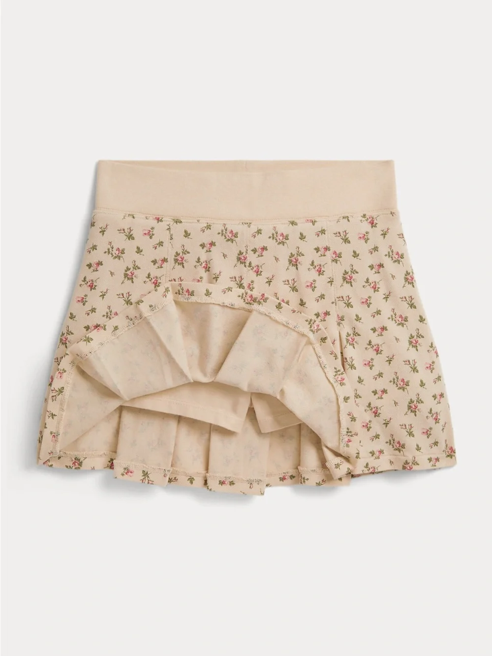 Polo by Ralph Lauren Beige Floral Sleeveless Polo Dress